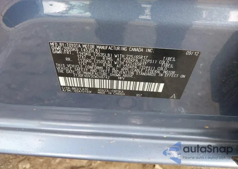 2012 Toyota Rav4 Limited z USA, uszkodzony, nr VIN 2T3DF4DV3CW248742